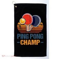 Ping Pong Champ Table Tennis Player Athlete Coach Champion Golf Towel thumb 0