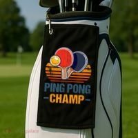 Ping Pong Champ Table Tennis Player Athlete Coach Champion Golf Towel thumb 2