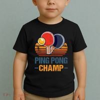 Ping Pong Champ Table Tennis Player Athlete Coach Champion Toddler T-Shirt thumb 2