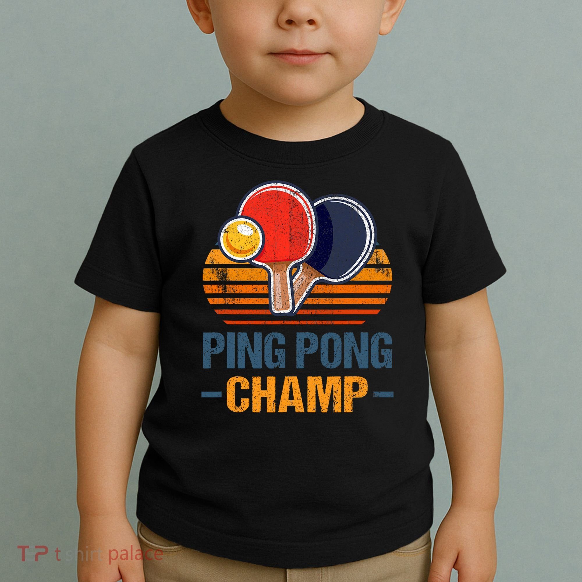 Ping Pong Champ Table Tennis Player Athlete Coach Champion Toddler T-Shirt