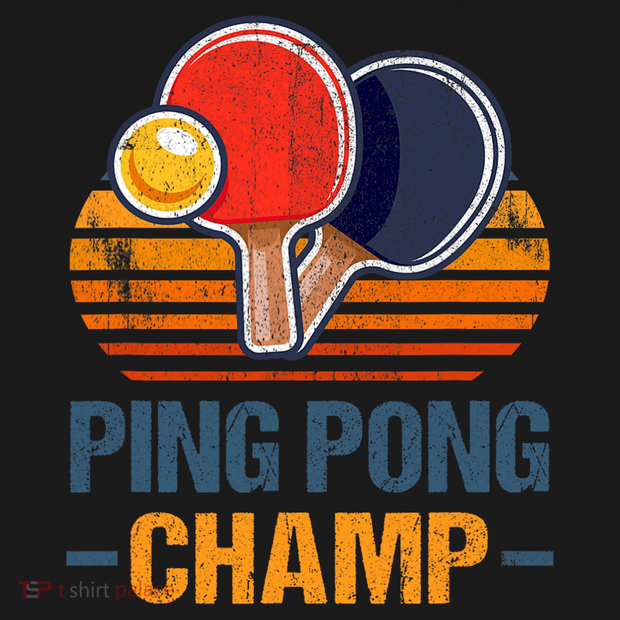 Ping Pong Champ Table Tennis Player Athlete Coach Champion Toddler T-Shirt