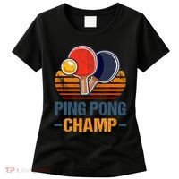 Ping Pong Champ Table Tennis Player Athlete Coach Champion Women's T-Shirt thumb 0