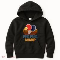 Ping Pong Champ Table Tennis Player Athlete Coach Champion Kids Hoodie thumb 0