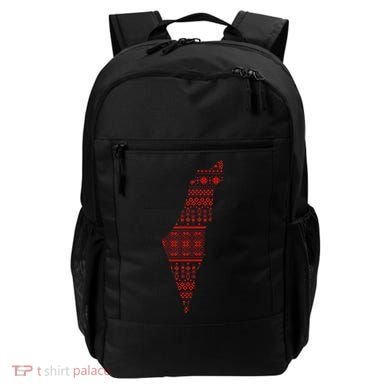 Palestine Palestinian Cross Stitch Map Backpack