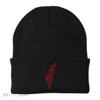 Palestine Palestinian Cross Stitch Map Beanie thumb 0