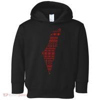 Palestine Palestinian Cross Stitch Map Toddler Hoodie thumb 0