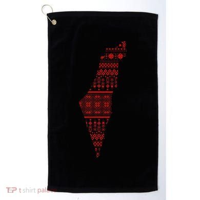 Palestine Palestinian Cross Stitch Map Golf Towel