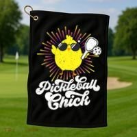 Pickleball Pickleball Chick Pickleball Lover Golf Towel thumb 1