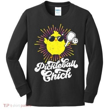 Pickleball Pickleball Chick Pickleball Lover Kids Long Sleeve Shirt