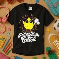 Pickleball Pickleball Chick Pickleball Lover Kids T-Shirt thumb 3