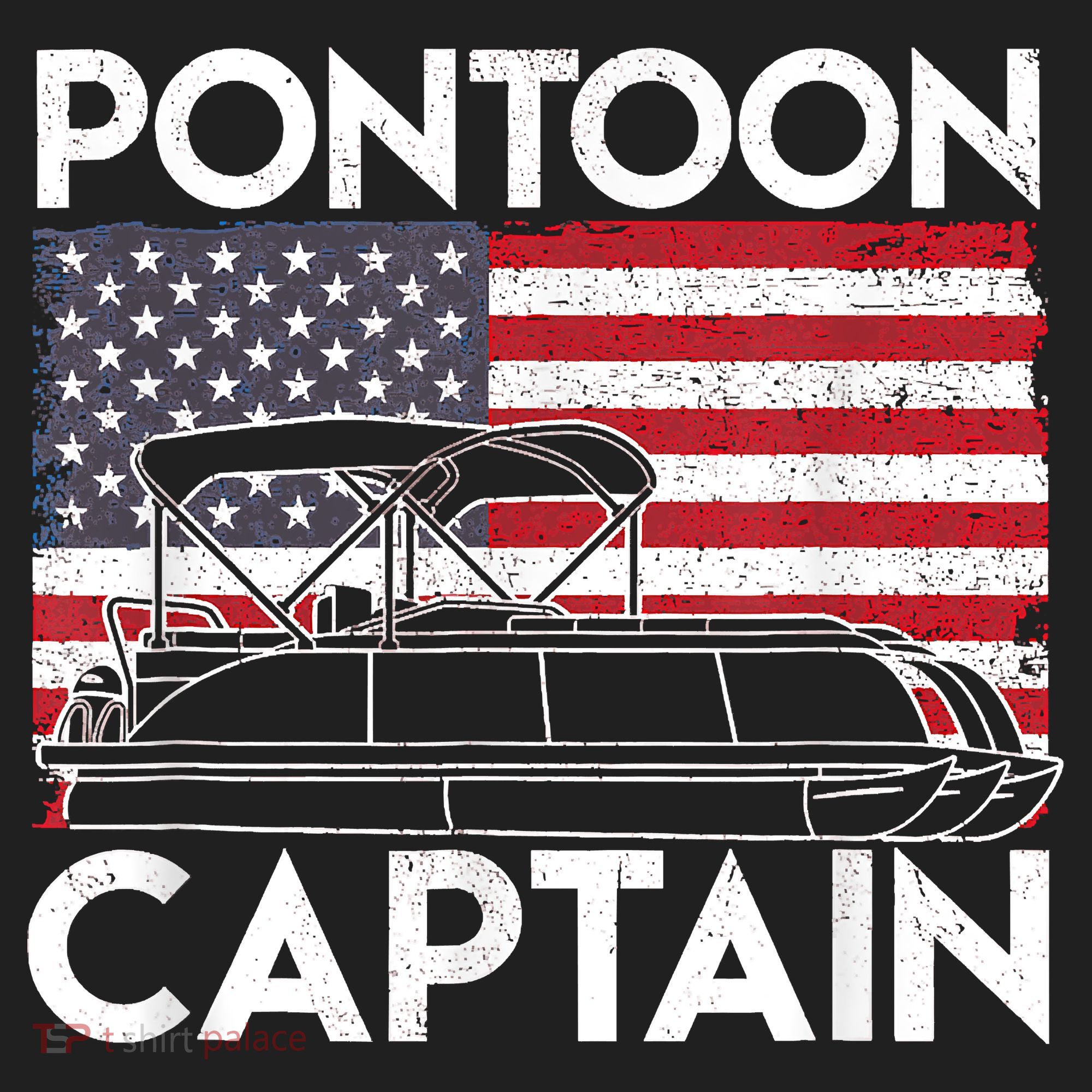 Patriotic Pontoon Captain Us American Flag Funny Boat Owner Women's Sweatshirt