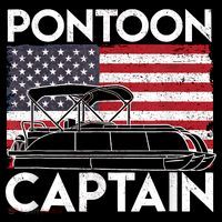 Patriotic Pontoon Captain Us American Flag Funny Boat Owner Coffee Mug thumb 5