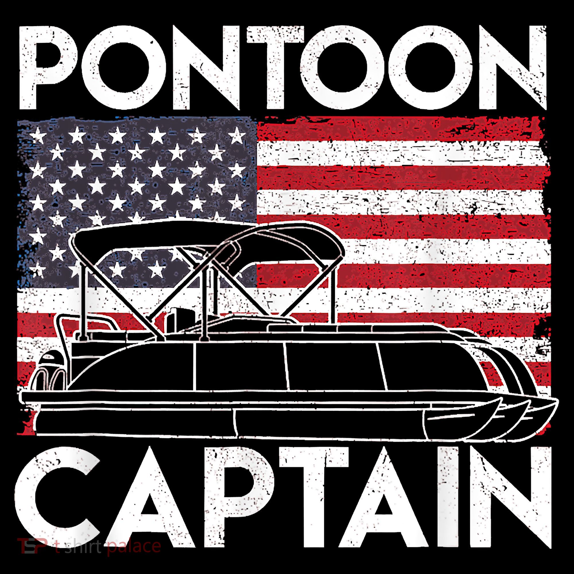 Patriotic Pontoon Captain Us American Flag Funny Boat Owner Women's Hoodie