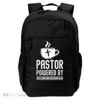 Pastor Powered Coffee And The Holy Spirit Funny Pastor Backpack thumb 0