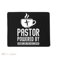 Pastor Powered Coffee And The Holy Spirit Funny Pastor Mousepad thumb 0