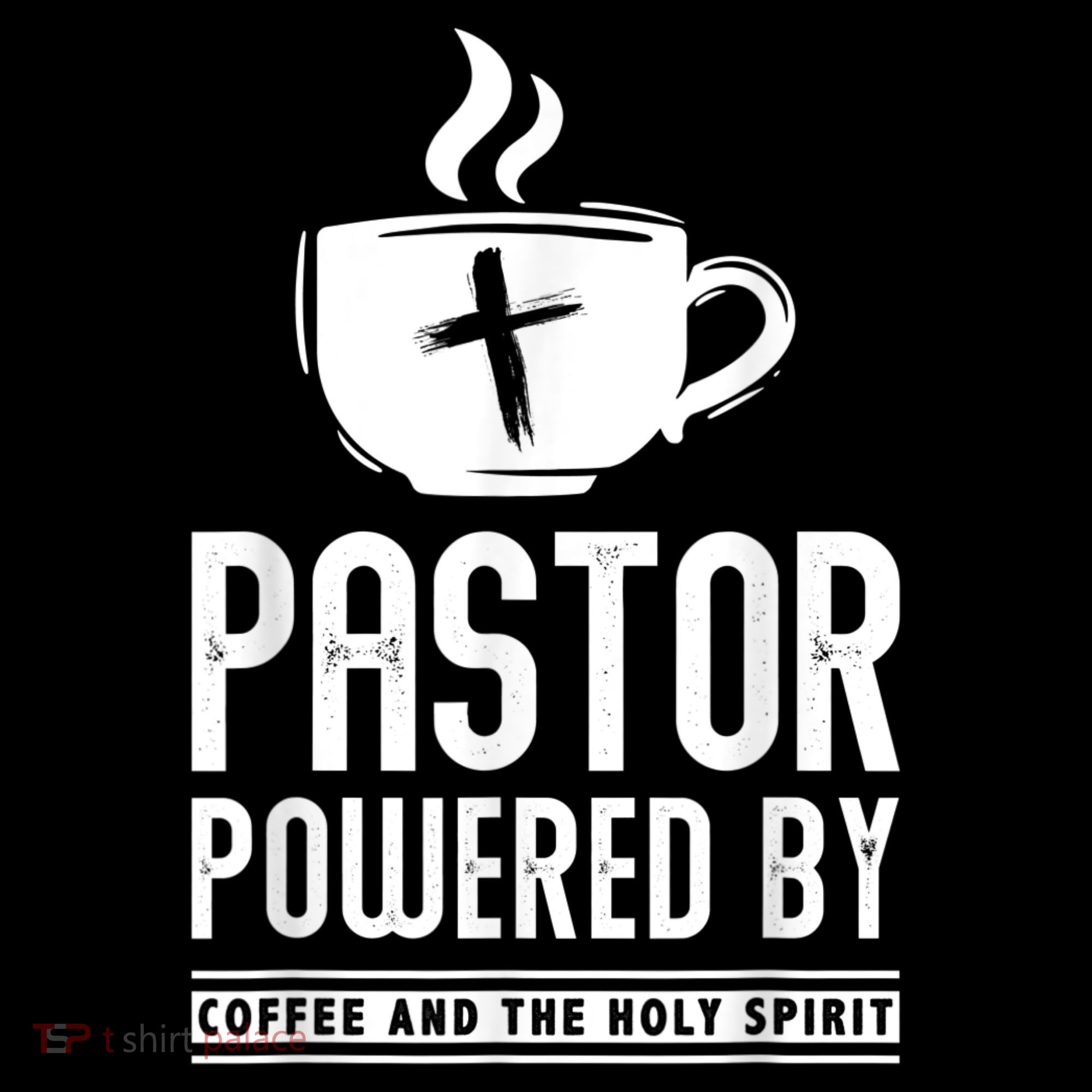 Pastor Powered Coffee And The Holy Spirit Funny Pastor Mousepad