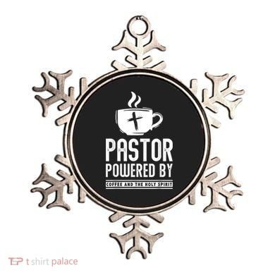 Pastor Powered Coffee And The Holy Spirit Funny Pastor Ornament