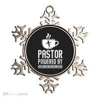 Pastor Powered Coffee And The Holy Spirit Funny Pastor Ornament thumb 0