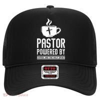 Pastor Powered Coffee And The Holy Spirit Funny Pastor Hat thumb 0