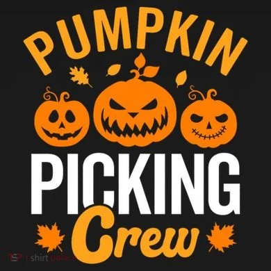 Pumpkin Picking Crew Flat Bill Trucker Hat