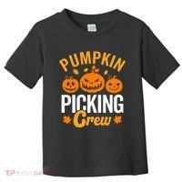 Pumpkin Picking Crew Toddler T-Shirt thumb 0