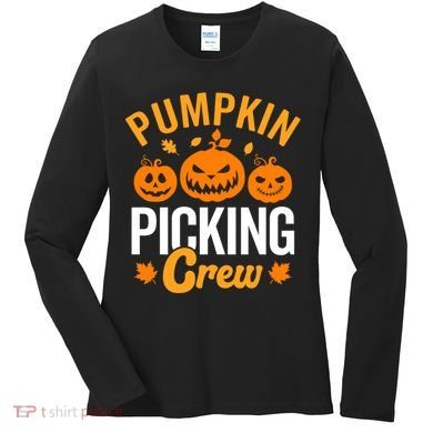 Pumpkin Picking Crew Women's Long Sleeve Shirt