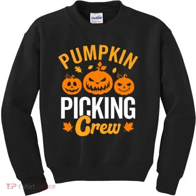 Pumpkin Picking Crew Kids Sweatshirt