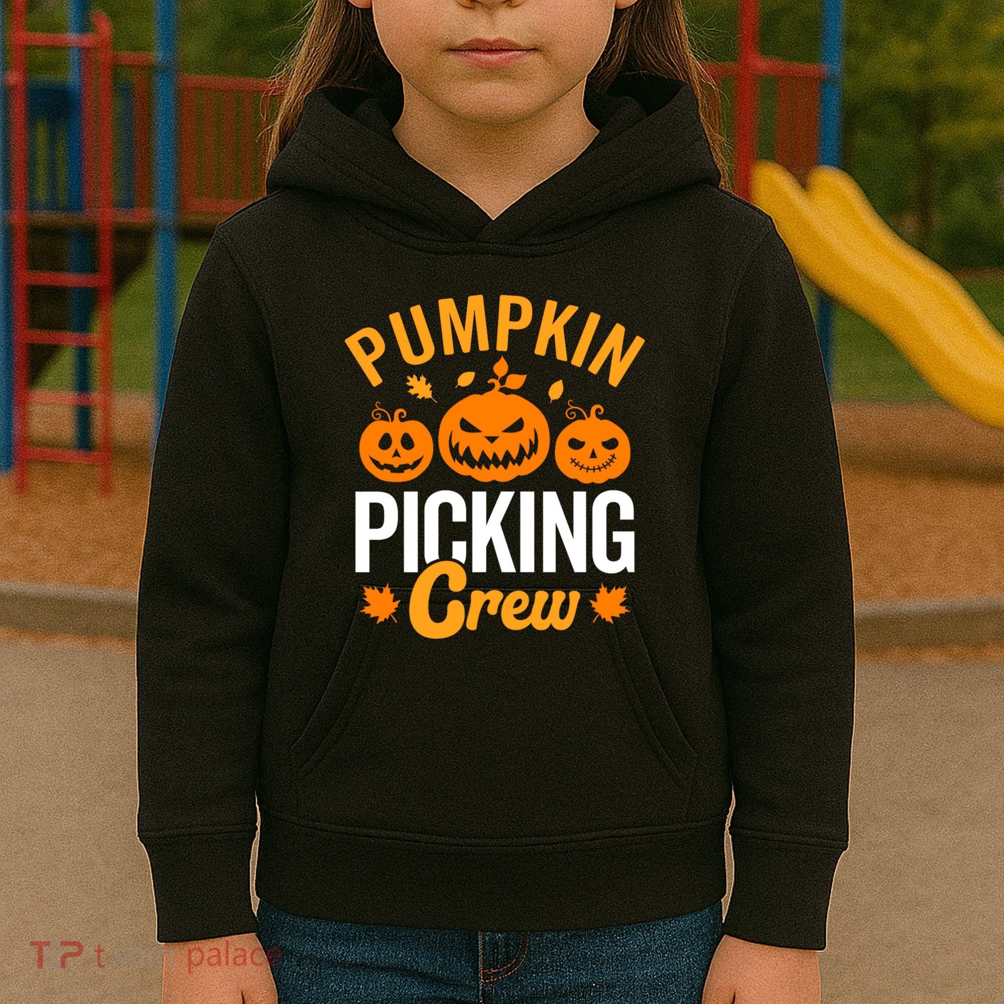 Pumpkin Picking Crew Kids Hoodie