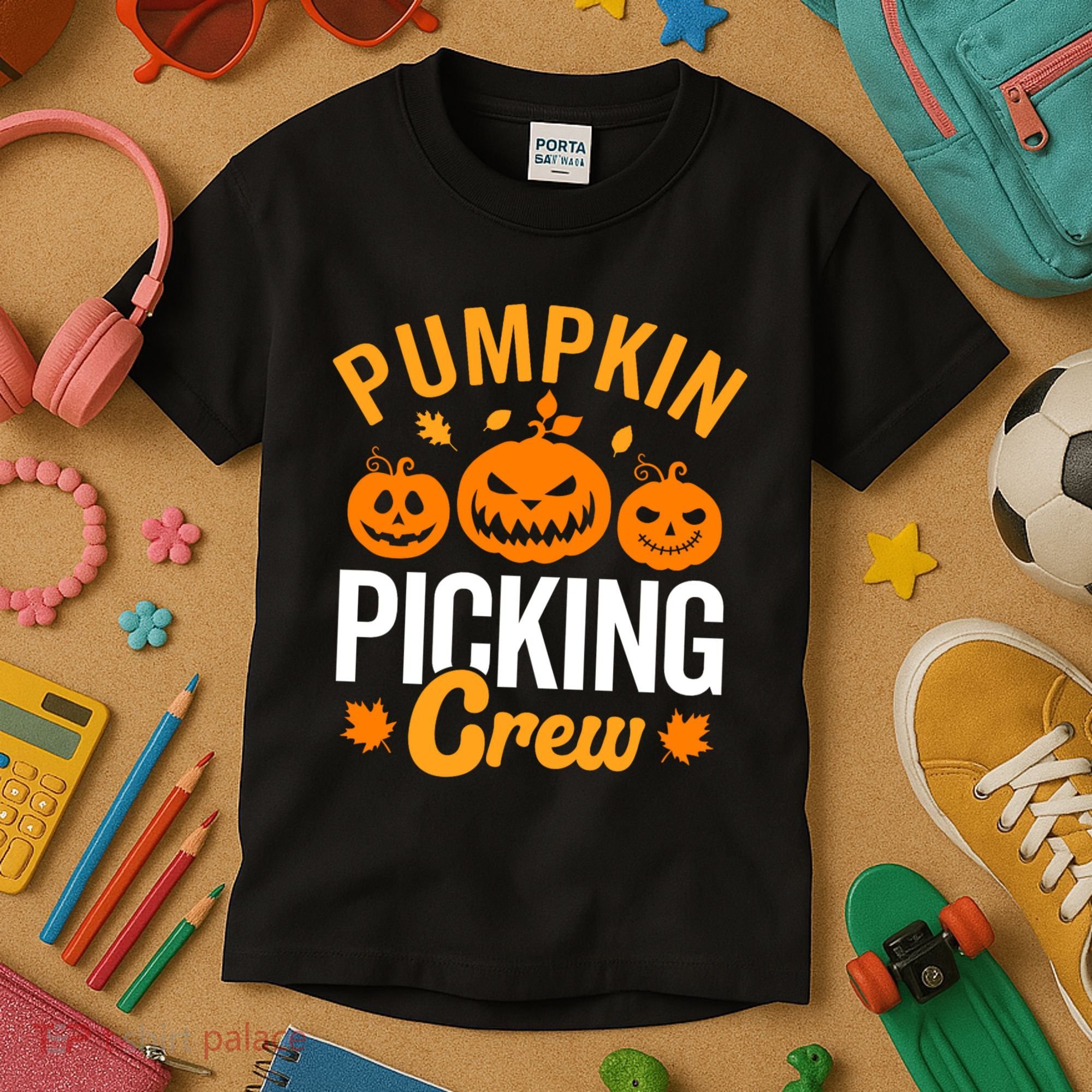 Pumpkin Picking Crew Kids T-Shirt