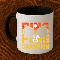 Ping Pong Champion Funny Table Tennis Player Retro Coffee Mug thumb 2