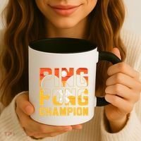 Ping Pong Champion Funny Table Tennis Player Retro Coffee Mug thumb 3