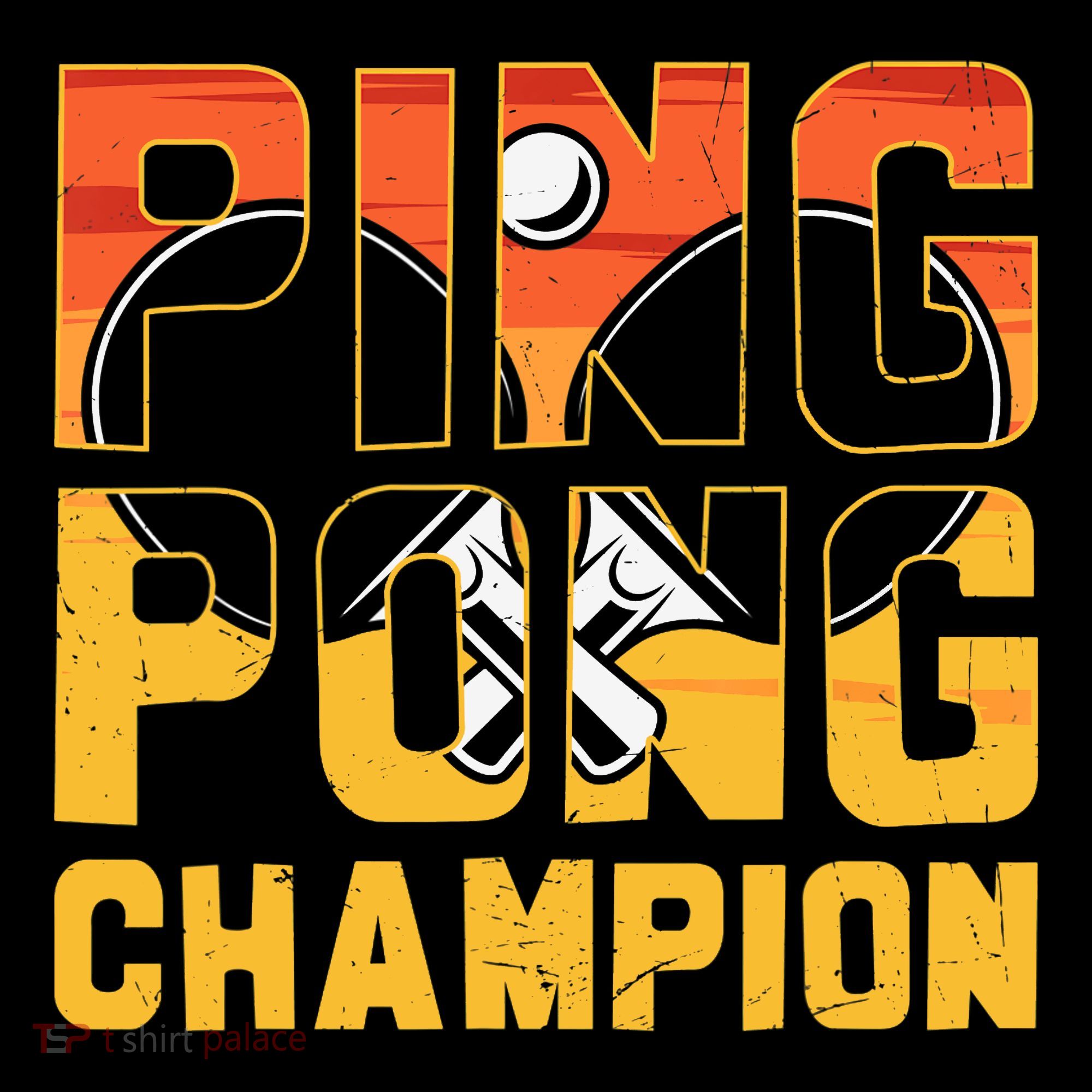 Ping Pong Champion Funny Table Tennis Player Retro Coffee Mug