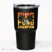 Ping Pong Champion Funny Table Tennis Player Retro Tumbler thumb 0