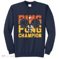 Ping Pong Champion Funny Table Tennis Player Retro Sweatshirt thumb 0