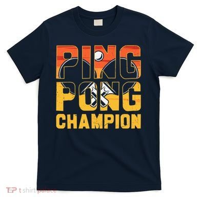 Ping Pong Champion Funny Table Tennis Player Retro T-Shirt