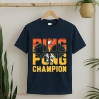 Ping Pong Champion Funny Table Tennis Player Retro T-Shirt thumb 2