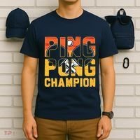 Ping Pong Champion Funny Table Tennis Player Retro T-Shirt thumb 6