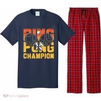 Ping Pong Champion Funny Table Tennis Player Retro Pajama Set thumb 0