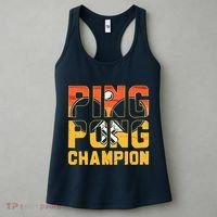 Ping Pong Champion Funny Table Tennis Player Retro Women's Tank Top thumb 3
