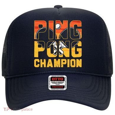 Ping Pong Champion Funny Table Tennis Player Retro Hat