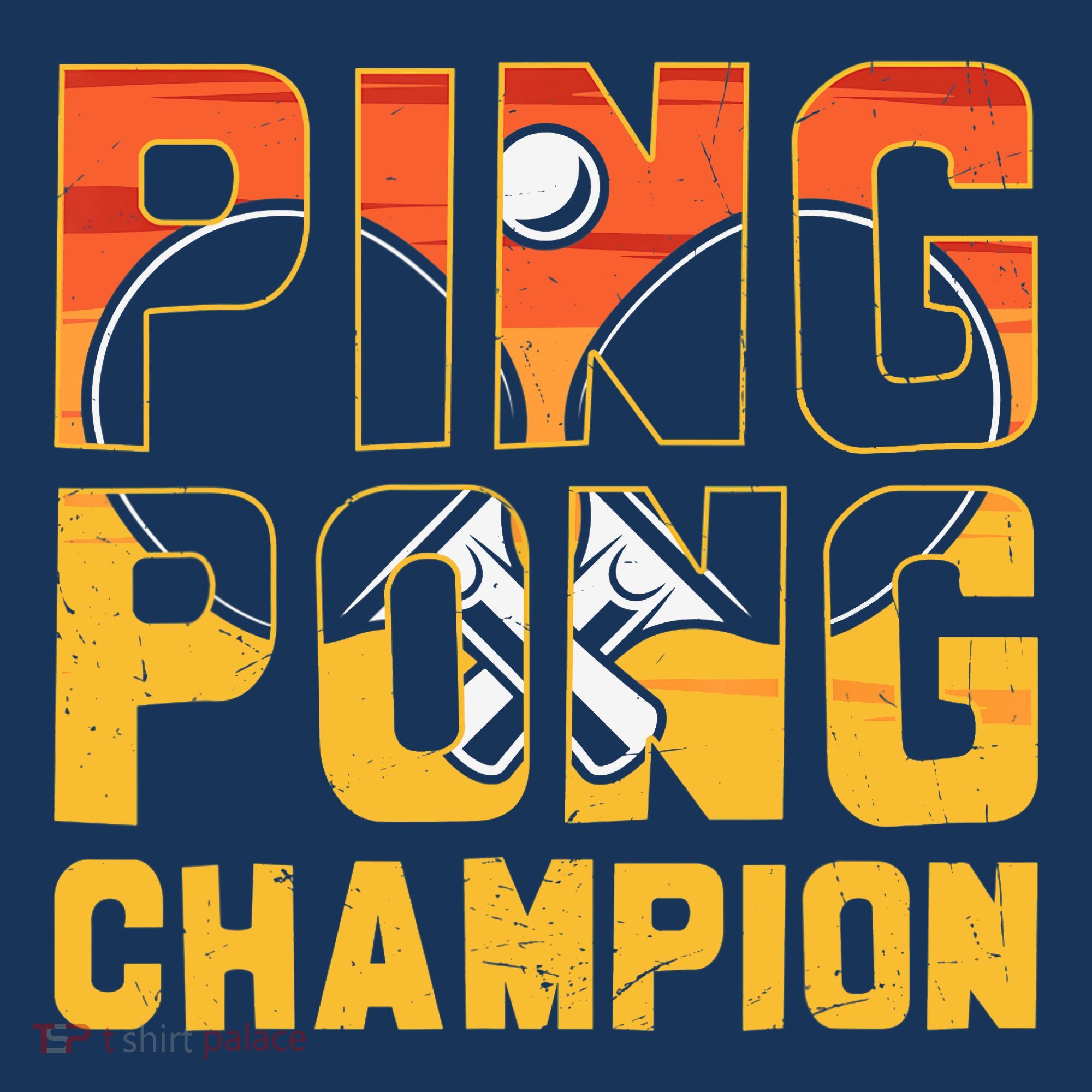 Ping Pong Champion Funny Table Tennis Player Retro Hat