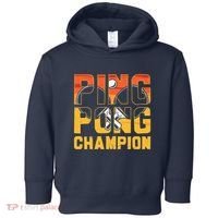 Ping Pong Champion Funny Table Tennis Player Retro Toddler Hoodie thumb 0