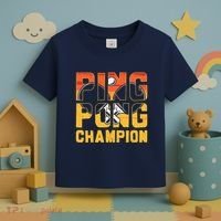 Ping Pong Champion Funny Table Tennis Player Retro Toddler T-Shirt thumb 3