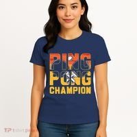 Ping Pong Champion Funny Table Tennis Player Retro Women's T-Shirt thumb 4