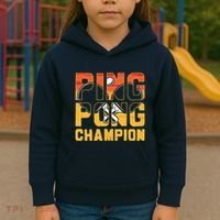 Ping Pong Champion Funny Table Tennis Player Retro Kids Hoodie thumb 3