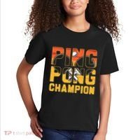Ping Pong Champion Funny Table Tennis Player Retro Kids T-Shirt thumb 2