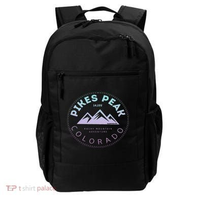 Pikes Peak Colorado Rocky Mountain Retro Backpack