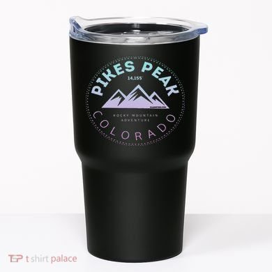 Pikes Peak Colorado Rocky Mountain Retro Tumbler