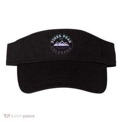 Pikes Peak Colorado Rocky Mountain Retro Visor