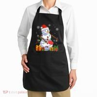 Ping Pong Christmas Snowman Wearing Santa Hat Pajamas Apron thumb 2